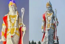 Photo of कनाडा में फहरी राम पताका, हिंदू हेरिटेज सेंटर में स्थापित हुई 51 फुट ऊंची श्रीराम की मूर्ति