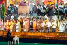 Photo of कानपुर: देवयानी सरोवर में 5100 दीपों से जगमगाया घाट