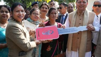Photo of ऊधम सिंह नगर: सीएम धामी ने महिलाओं को सौंपी पिंक ई-रिक्शा की चाबी