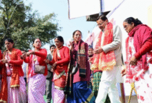 Photo of चंपावत में खड़ी होली शुरू